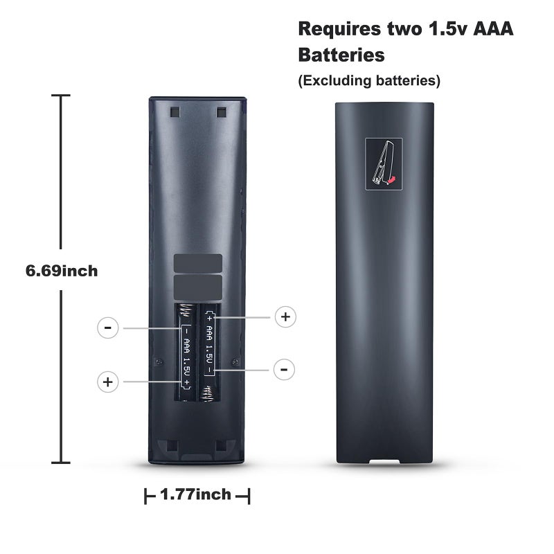 NKF XRT136 Remote Control for Vizio TV - Replacement Remote Effortless Control Various for Vizio TV Models D24f-F1 D32f-F1 D40f-G9 E43-D2 D50x-G9 E55-D0 E60U-D3 E70U-D3 E65-D0 E65E3 E70D3 E80-E3 - Image 5